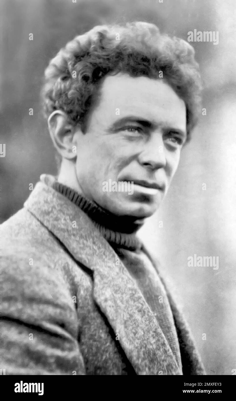 Frank Hurley. Porträt des australischen Fotografen und Abenteurers James Francis „Frank“ Hurley (1885-1962) c. 1914 Stockfoto