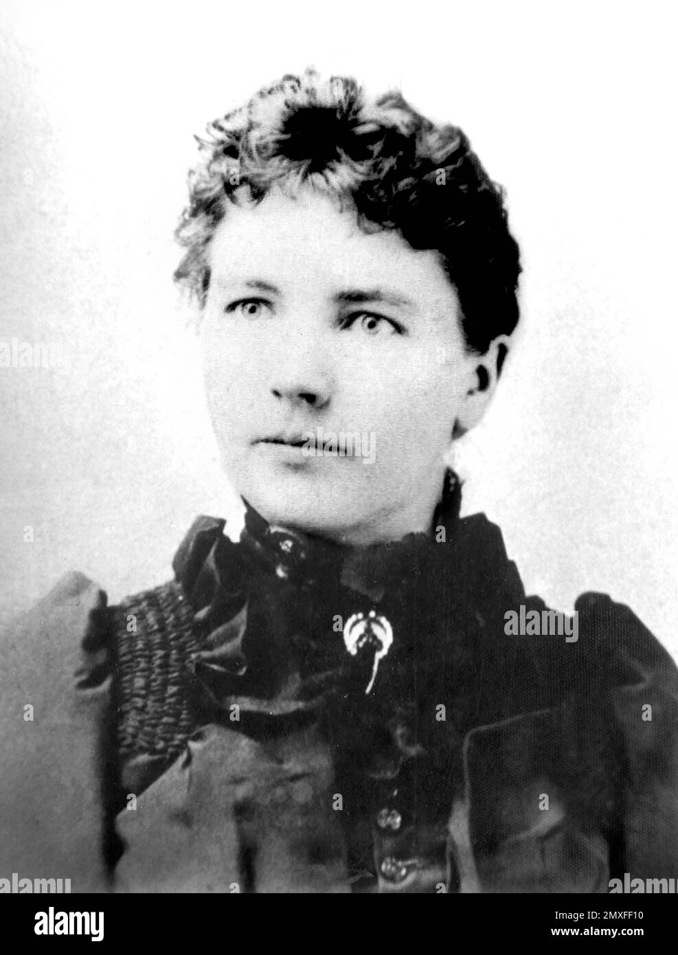 Laura Ingalls Wilder. Porträt der amerikanischen Schriftstellerin Laura Elizabeth Ingalls Wilder (1867-1957) c. 1885 Stockfoto