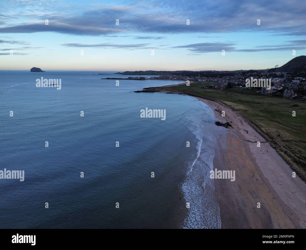 Ein Luftbild der East Lothian, Schottland Stockfoto