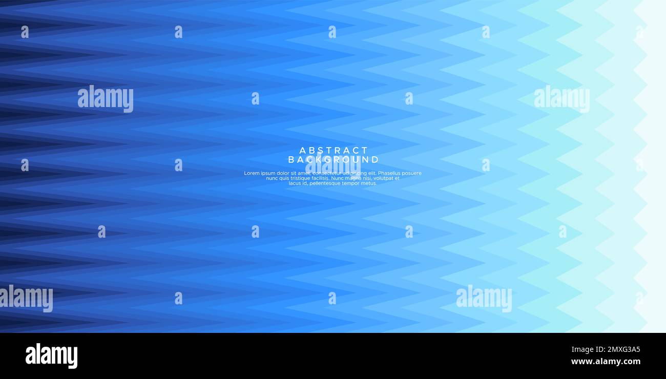 Moderne blaue Zickzack-Linien schattieren abstrakte Hintergrundvorlage. Gerade Wellenlinie. Stock Vektor