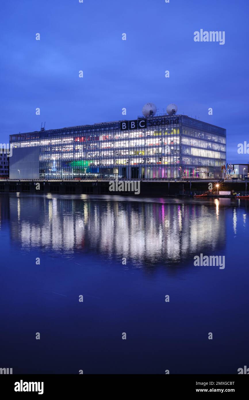 BBC Scotland Studios am River Clyde in Glasgow Stockfoto