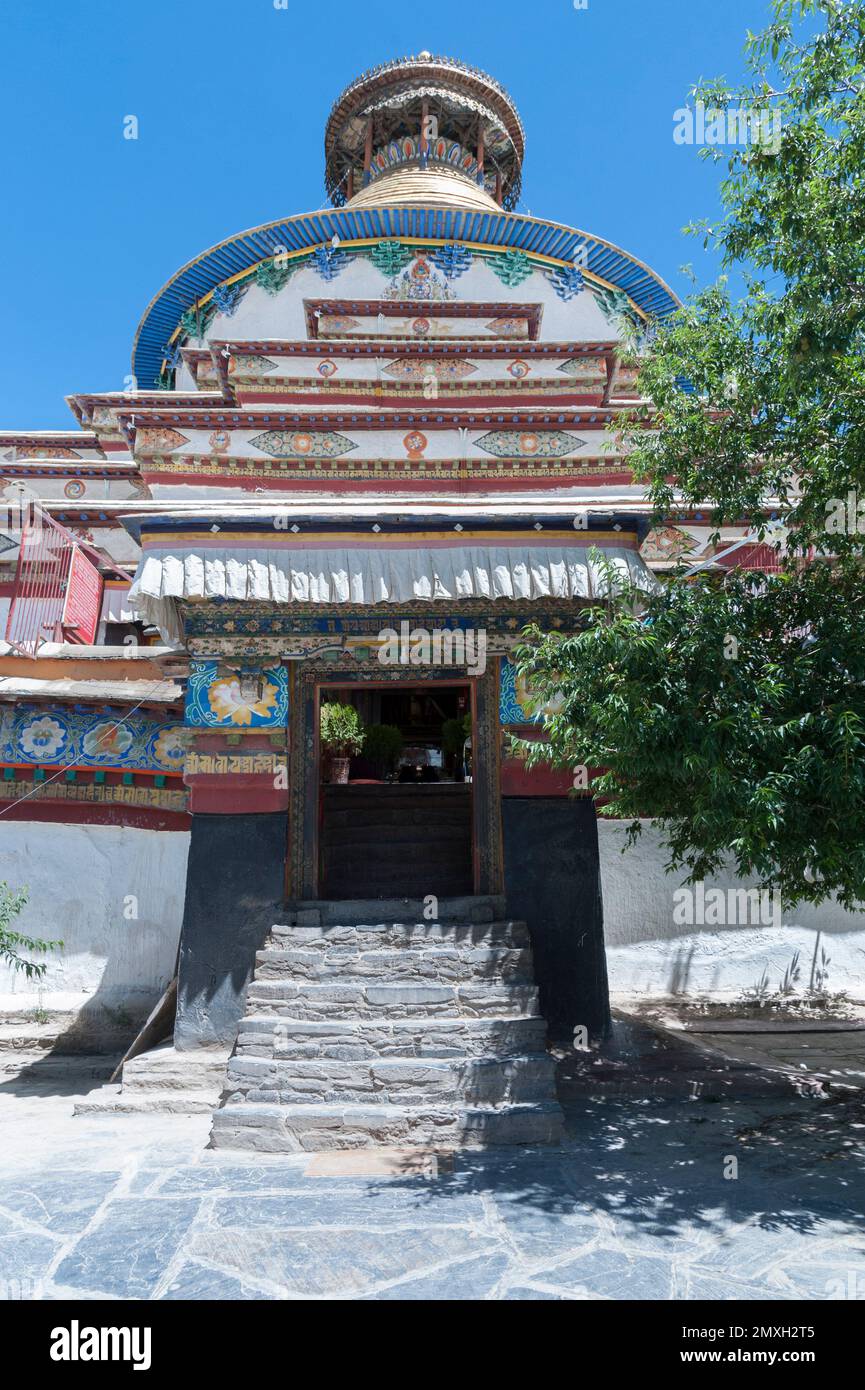 Die buddhistischen Kumbum-Chorten in Gyantse im Kloster Pelkor Chode - Tibet Autonome Region Chinas Stockfoto