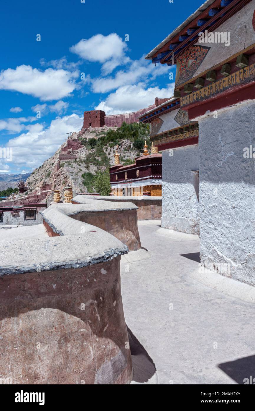 Die buddhistischen Kumbum-Chorten in Gyantse im Kloster Pelkor Chode - Tibet Autonome Region Chinas Stockfoto