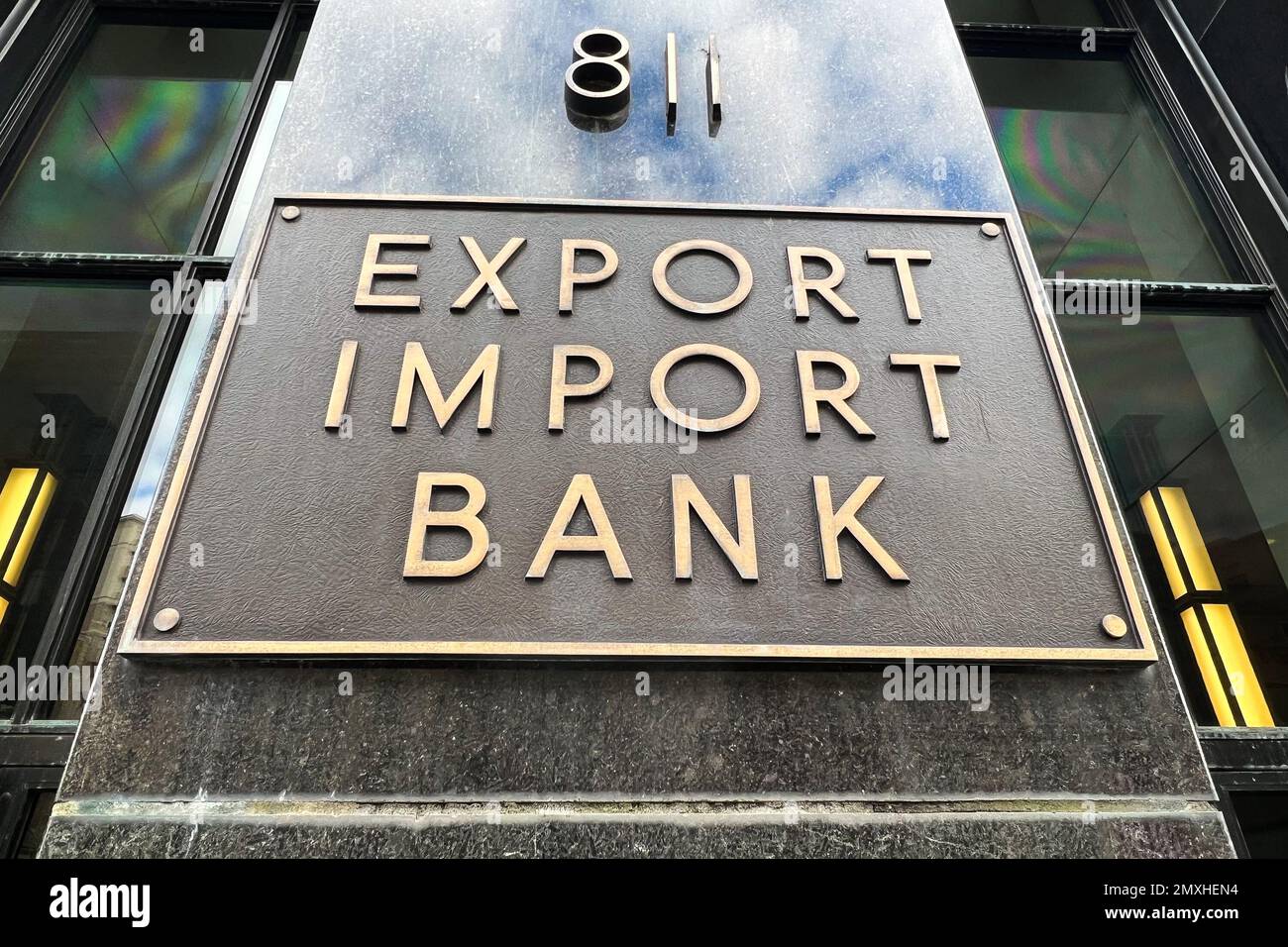 Washington, Dc, Usa. 26. Januar 2023. Der Hauptsitz der Export Import Bank der Vereinigten Staaten am 26. Januar 2023 in der 811 Vermont Ave, NW, Washington, DC. Die Bank, auch bekannt als EXIM, ist die offizielle Exportkreditagentur der Vereinigten Staaten. (Foto: Samuel Rigelhaupt/Sipa USA) Guthaben: SIPA USA/Alamy Live News Stockfoto