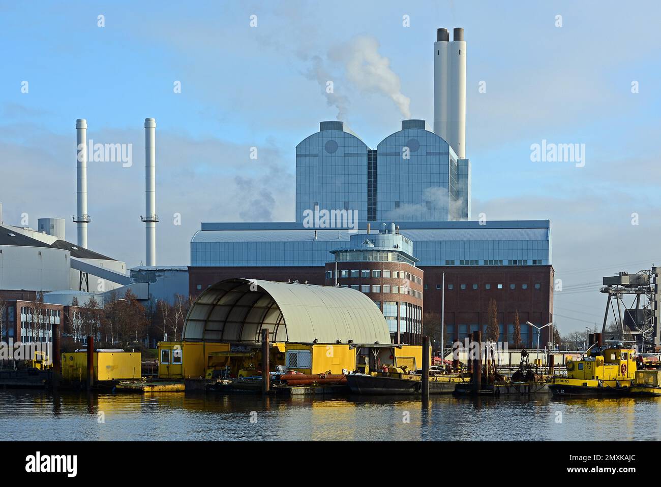 Industriearchitektur, Billwerder Bay, Rothenburgsort, Hamburg, Deutschland, Europa Stockfoto