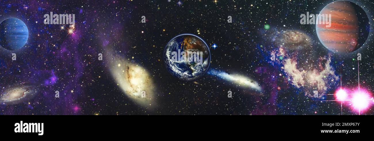 Star Feld in Deep Space viele Lichtjahre weit entfernt von der Erde. Elemente dieses Bild von der NASA eingerichtet Stockfoto