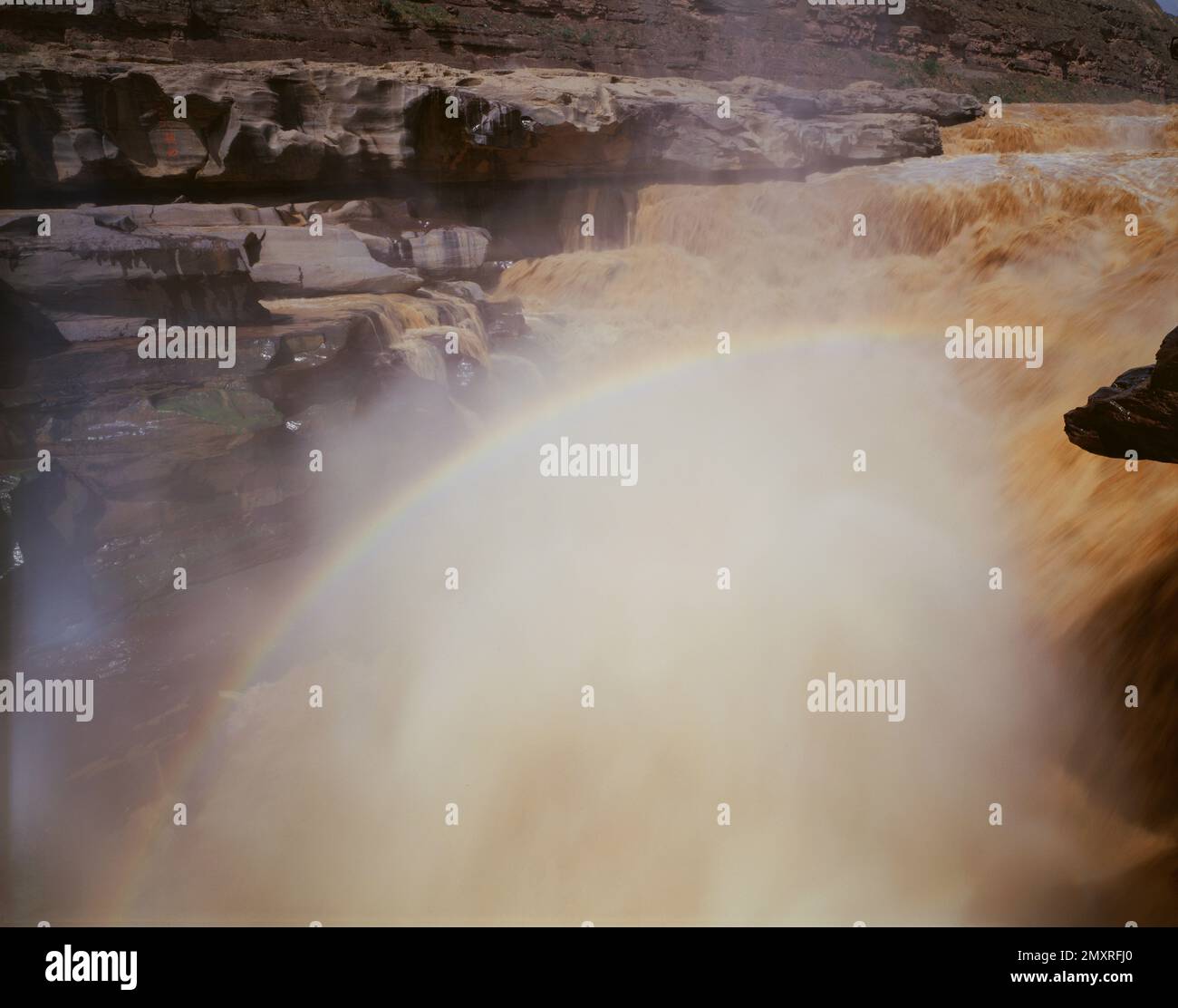 Shanxi Gelber Fluss Hukou Stockfoto