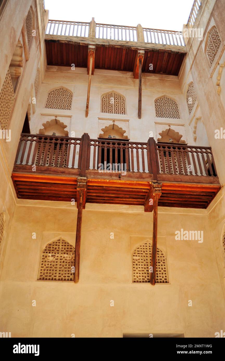 Typisches historisches Gebäude, Oman-Architektur Stockfoto