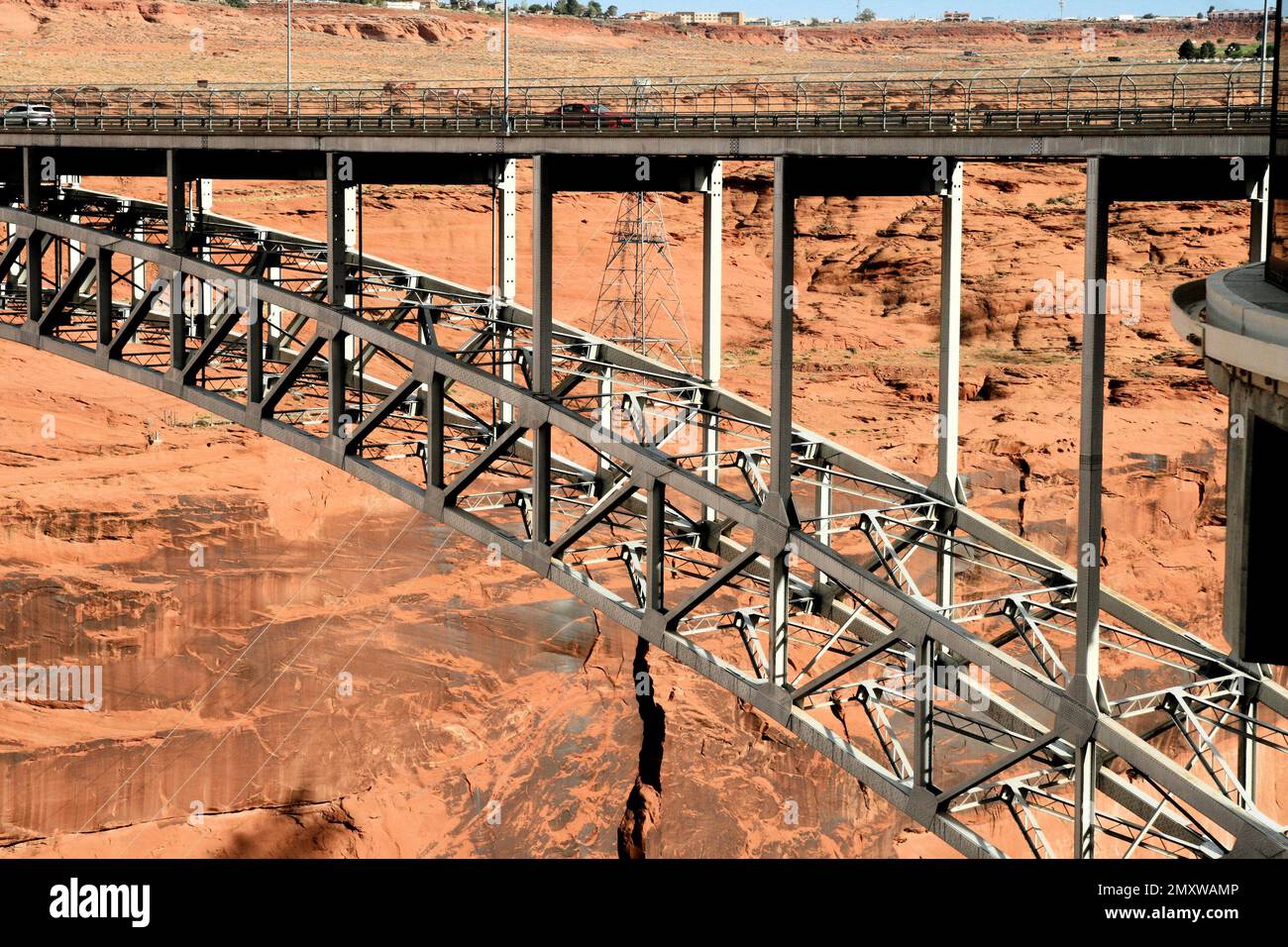 Brücke über Grand Canyon arizona Stockfoto