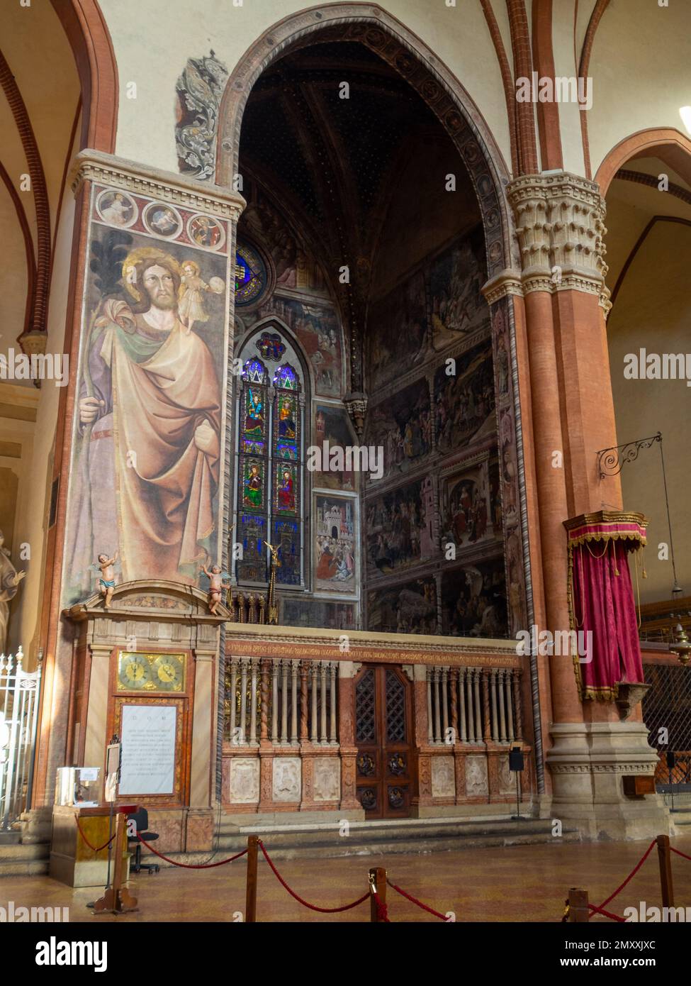 Bolognini-Kapelle, San Petronio, Bologna Stockfoto
