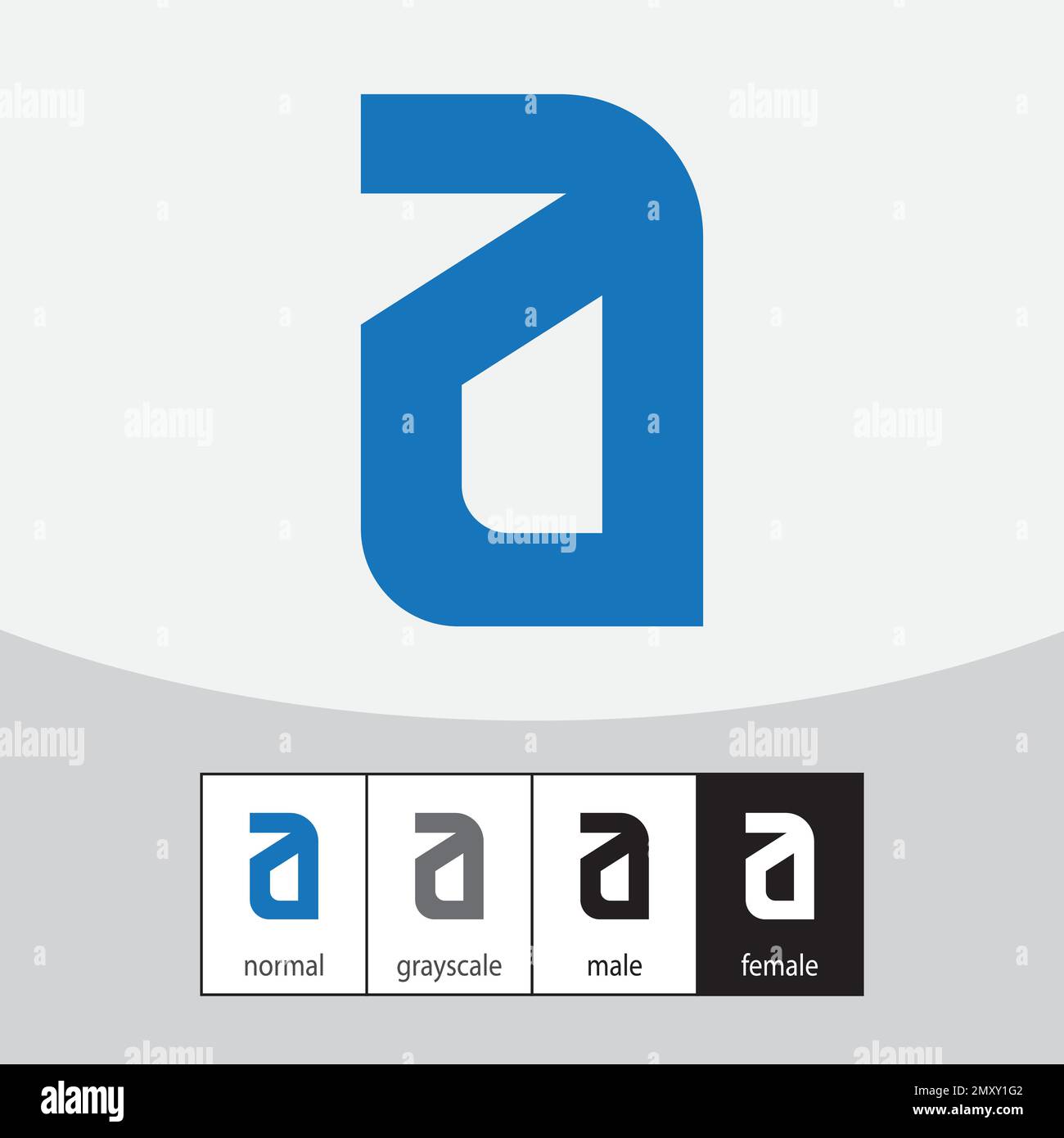 Ein Buchstabenlogo. Orange. - Vektor. Vektordarstellung Stock Vektor