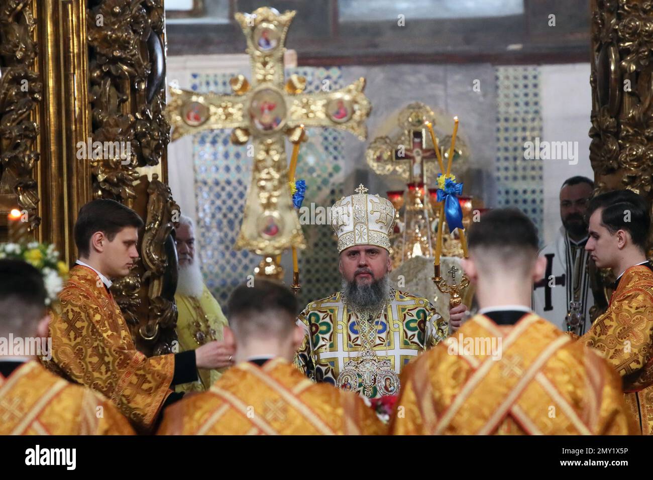 Nicht exklusiv: KIEW, UKRAINE - 3. FEBRUAR 2023 - Primatin der ...