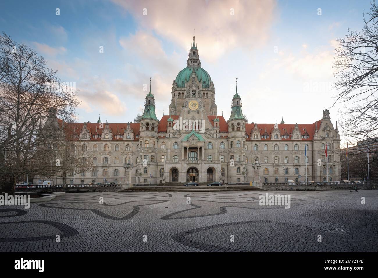 Hannover Neues Rathaus - Hannover, Deutschland Stockfoto