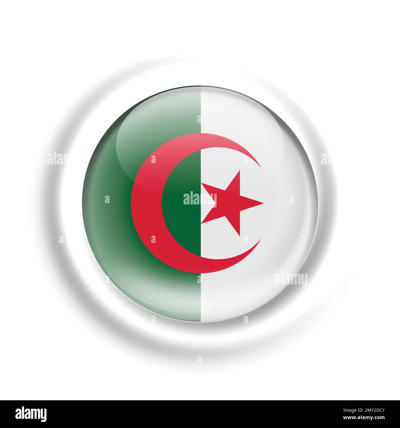 Algerien Flagge Stockfoto