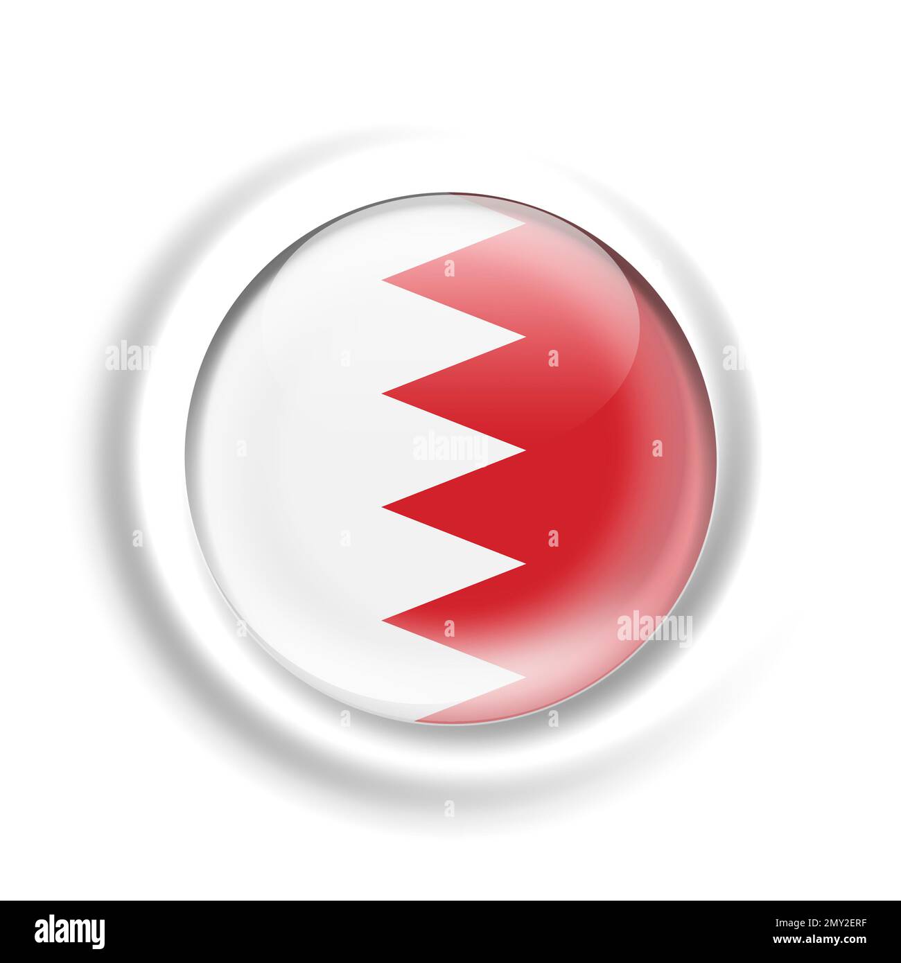 Bahrain Fahne Stockfoto
