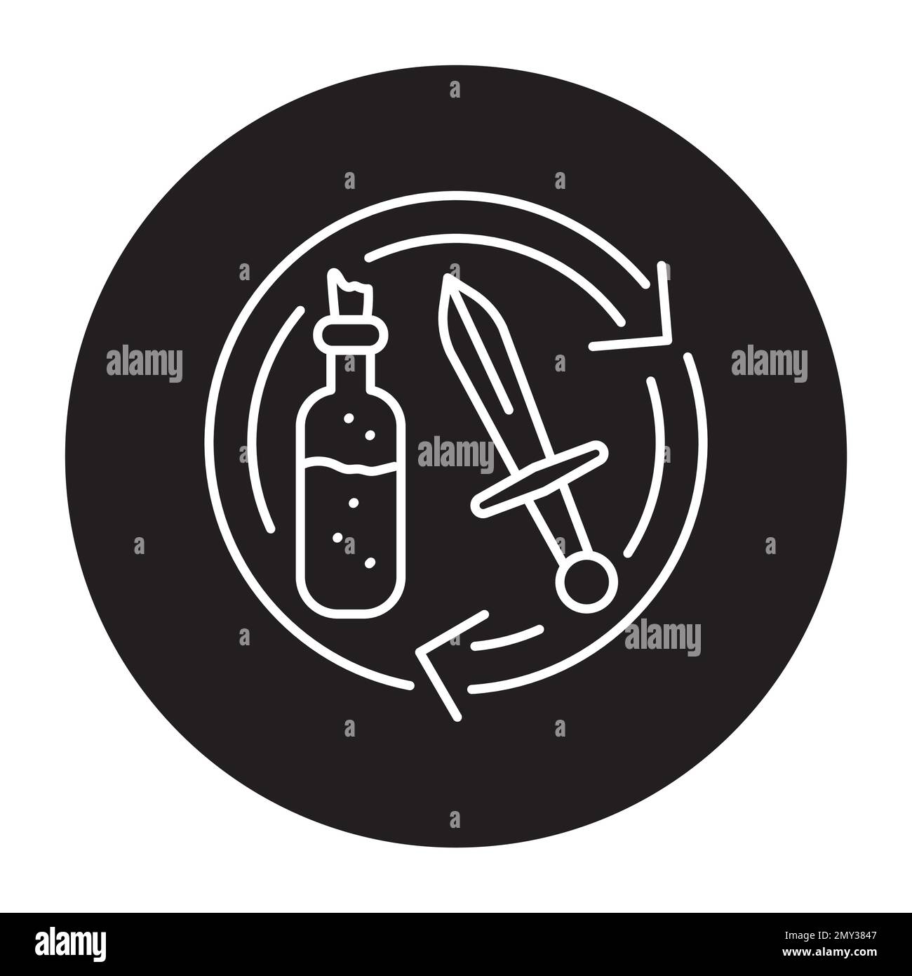 Elemente Symbol für Farblinie für nft-Spielaustausch. Digitale Kryptografie. Piktogramm für Webseite. Stock Vektor