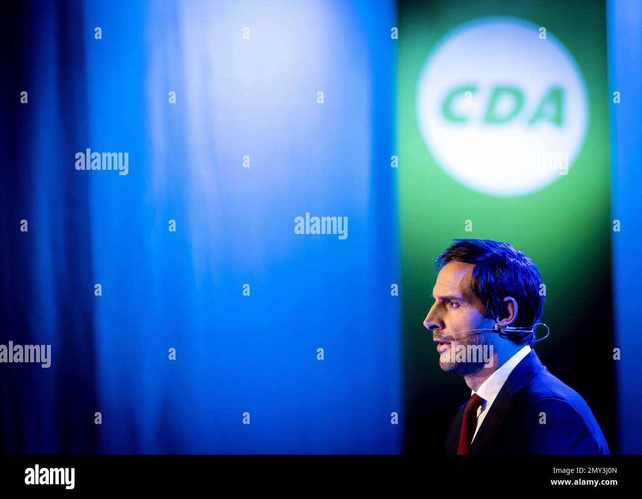 AMERSFOORT - Parteiführer Wopke Hoekstra von der CDA während eines Parteikongresses. Die christliche Partei startet den Wahlkampf für die Provinzwahlen. ANP KOEN VAN WEEL niederlande out - belgien out Credit: ANP/Alamy Live News Stockfoto