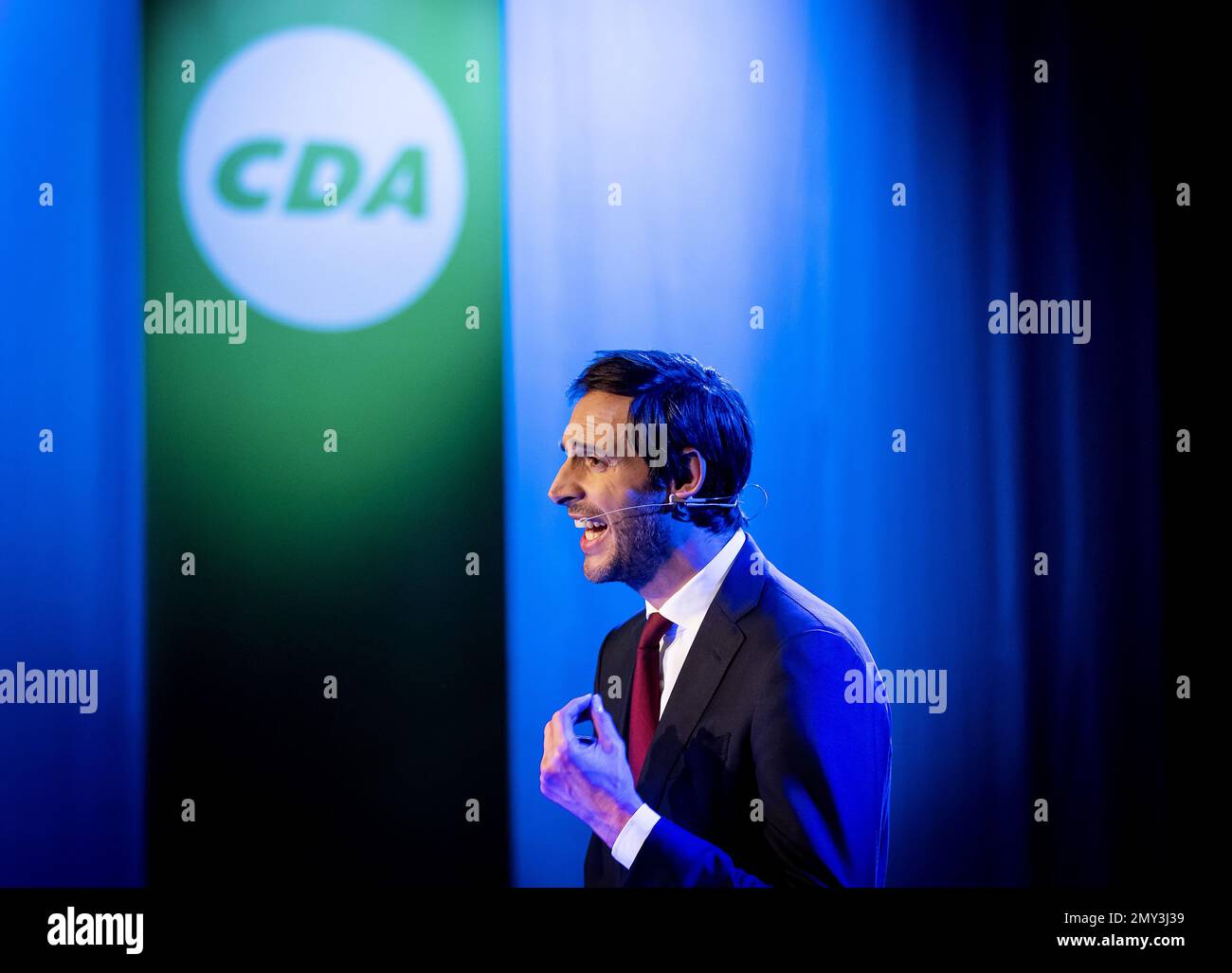 AMERSFOORT - Parteiführer Wopke Hoekstra von der CDA während eines Parteikongresses. Die christliche Partei startet den Wahlkampf für die Provinzwahlen. ANP KOEN VAN WEEL niederlande out - belgien out Credit: ANP/Alamy Live News Stockfoto