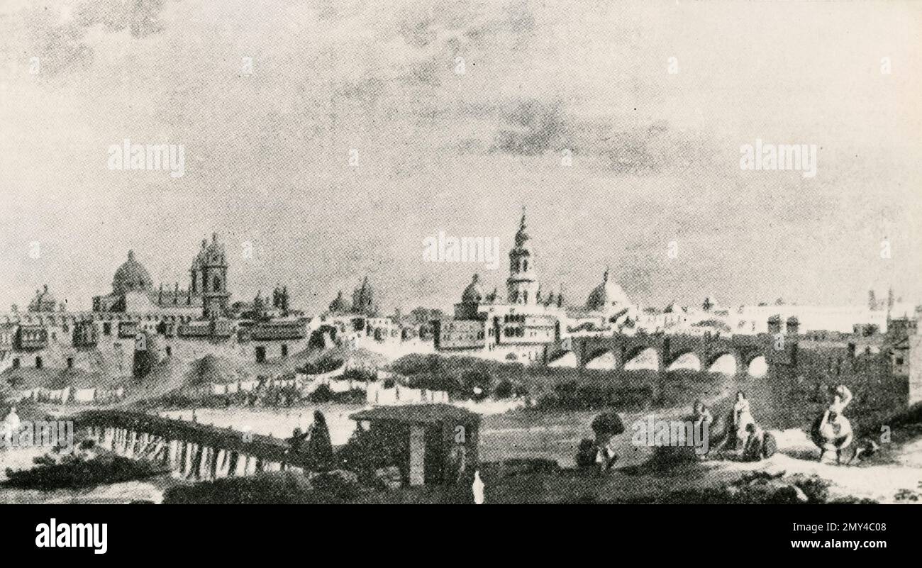 Ansicht von Lima, Peru, Illustration, 1800er Stockfoto