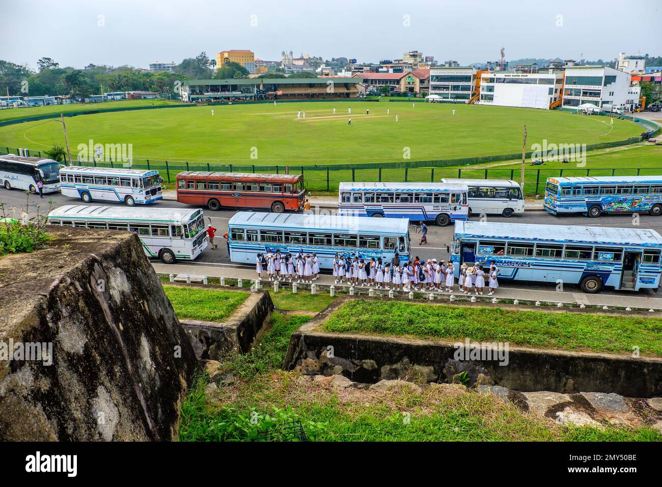 Das Galle International Stadium ist ein Cricketstadion in Galle, Sri Lanka Stockfoto