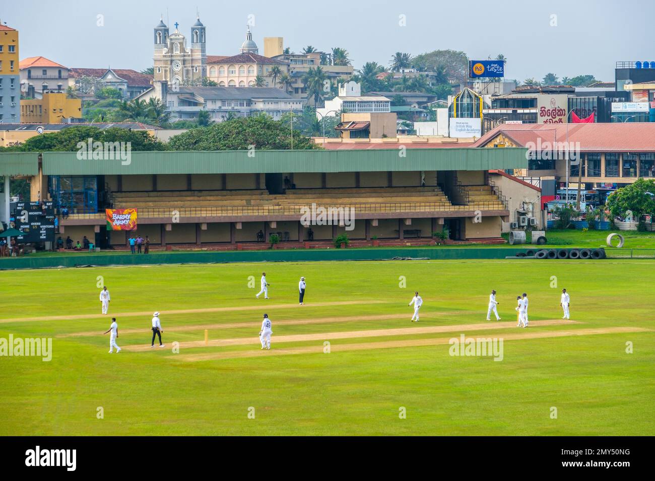 Das Galle International Stadium ist ein Cricketstadion in Galle, Sri Lanka Stockfoto