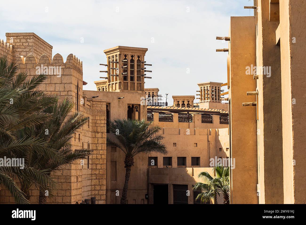 Gebäude im traditionellen arabischen Stil Stockfoto