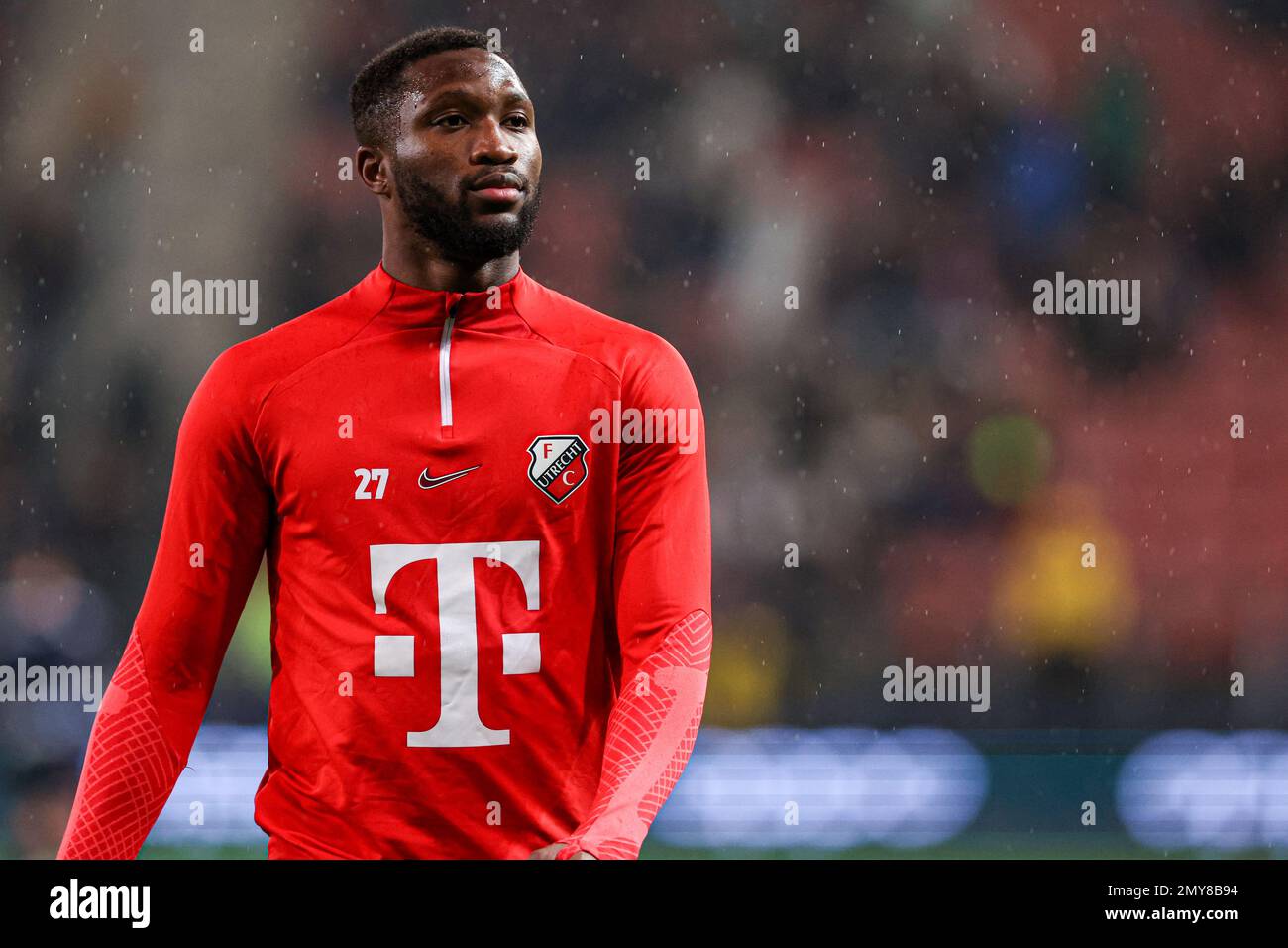 UTRECHT, NIEDERLANDE - FEBRUAR 4: Modibo Sagnan vom FC Utrecht während des niederländischen Eredivisie-Spiels zwischen dem FC Utrecht und dem SC Heerenveen im Stadion Galgenwaard am 4. Februar 2023 in Utrecht, Niederlande (Foto: Ben Gal/Orange Pictures) Stockfoto