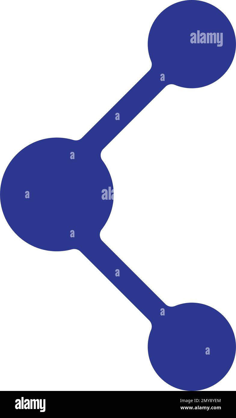 Molekül logo Vektor icon Vorlage Stock Vektor