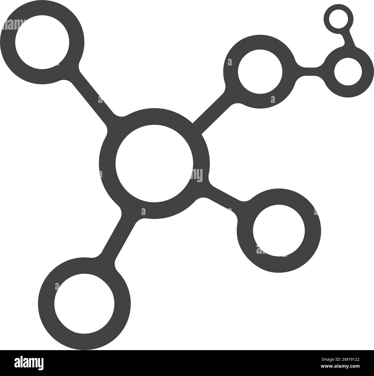 Molekül logo Vektor icon Vorlage Stock Vektor