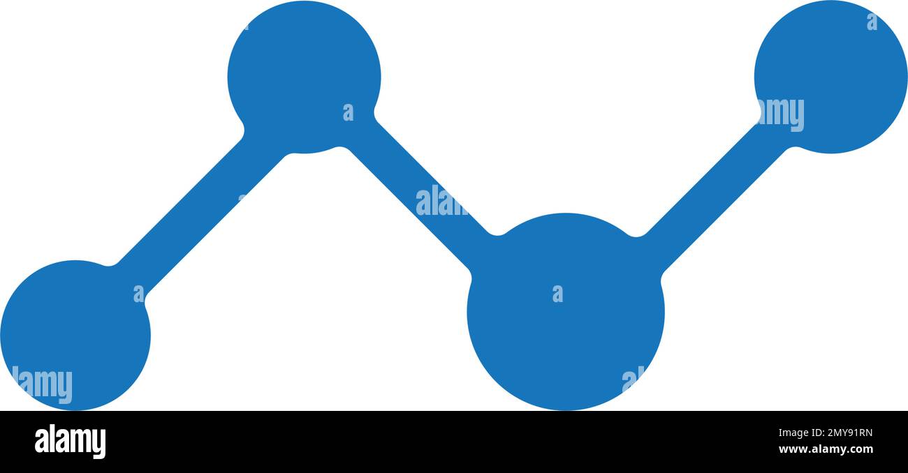 Molekül logo Vektor icon Vorlage Stock Vektor