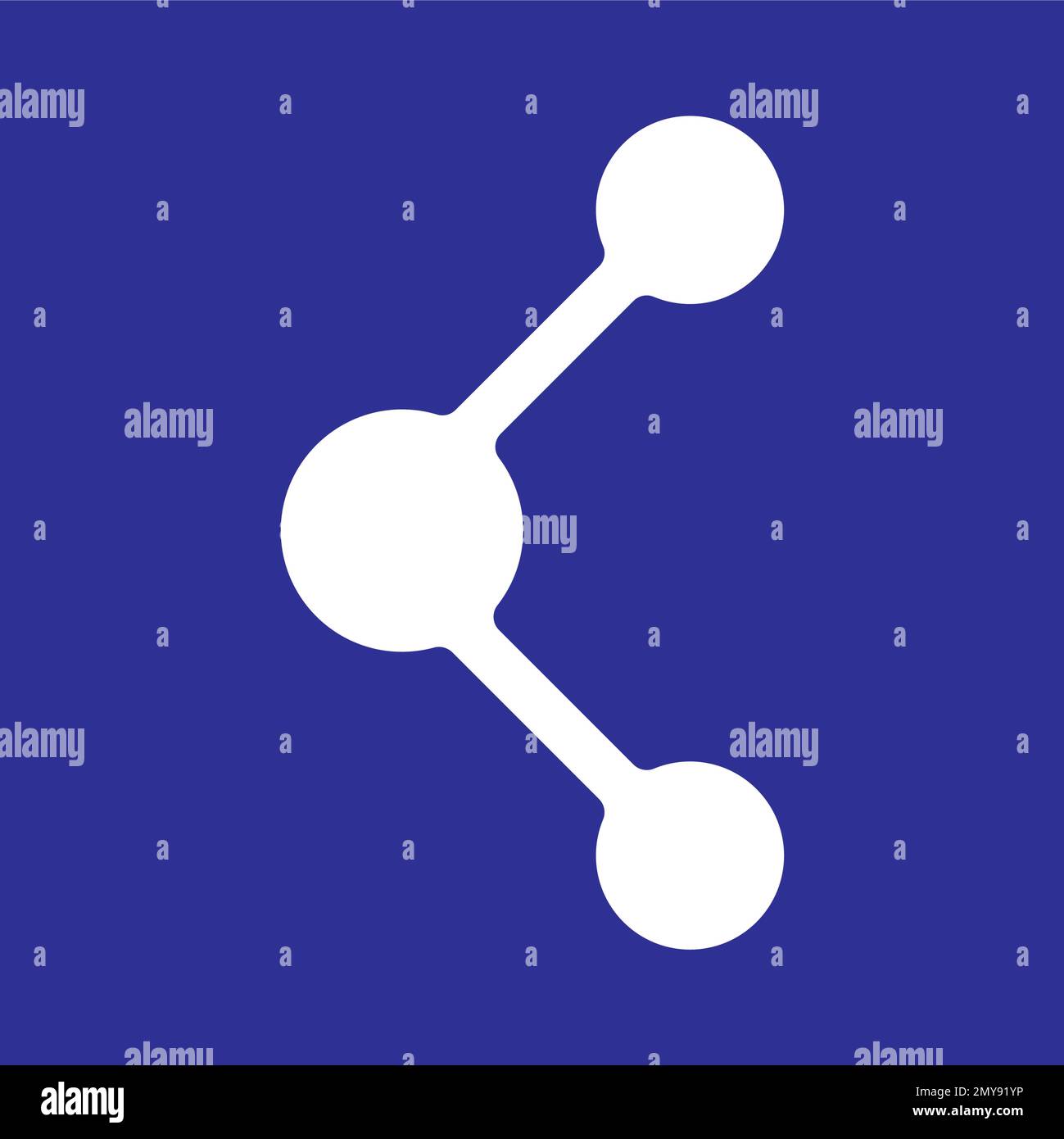 Molekül logo Vektor icon Vorlage Stock Vektor