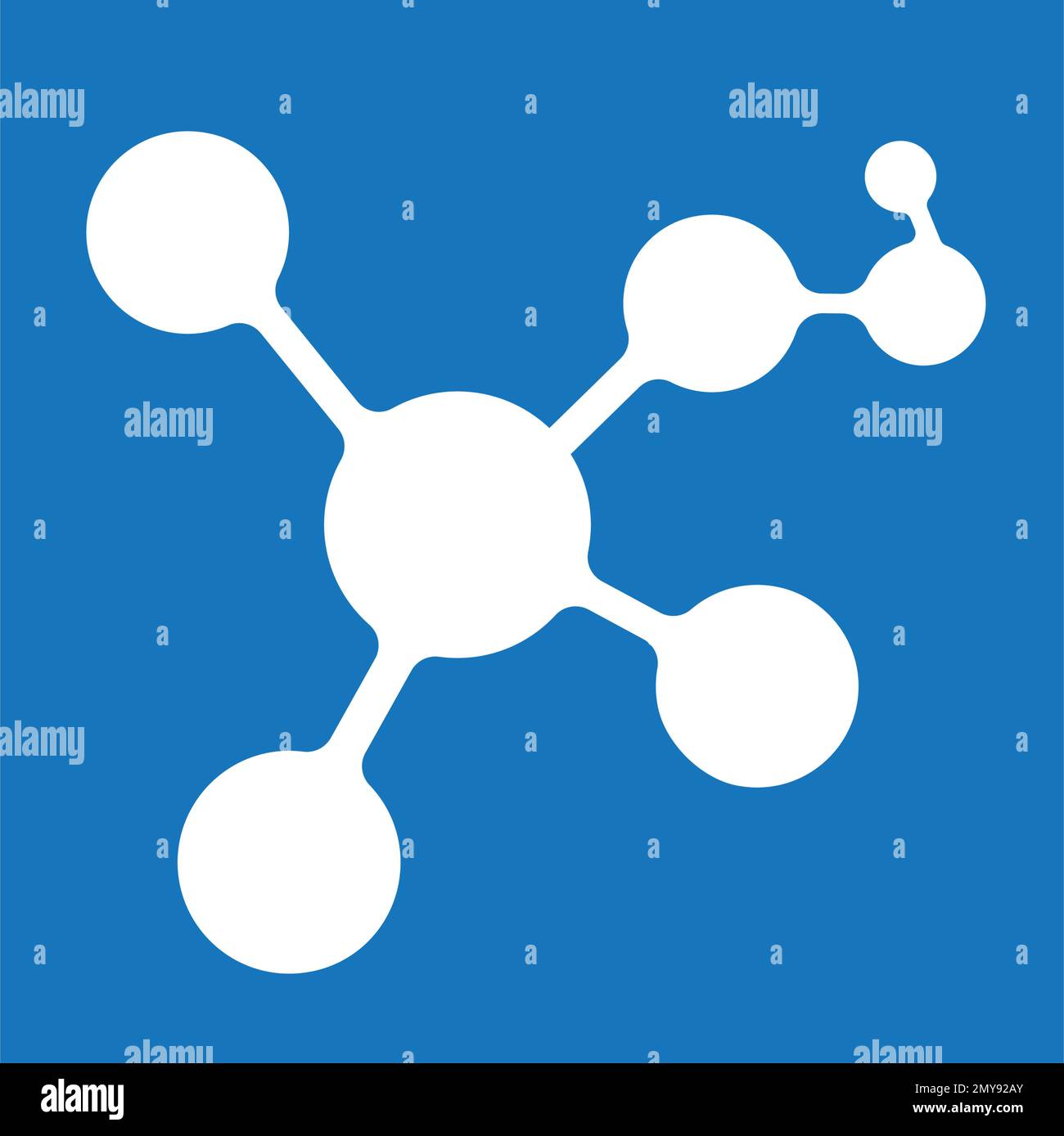Molekül logo Vektor icon Vorlage Stock Vektor