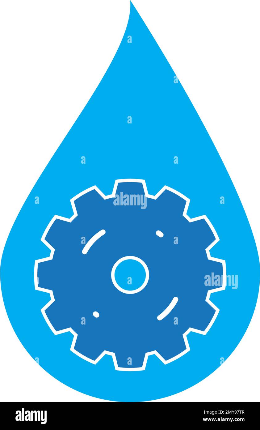 Vorlage zur Illustration des Klempnerlogos im Vektordesign Stock Vektor