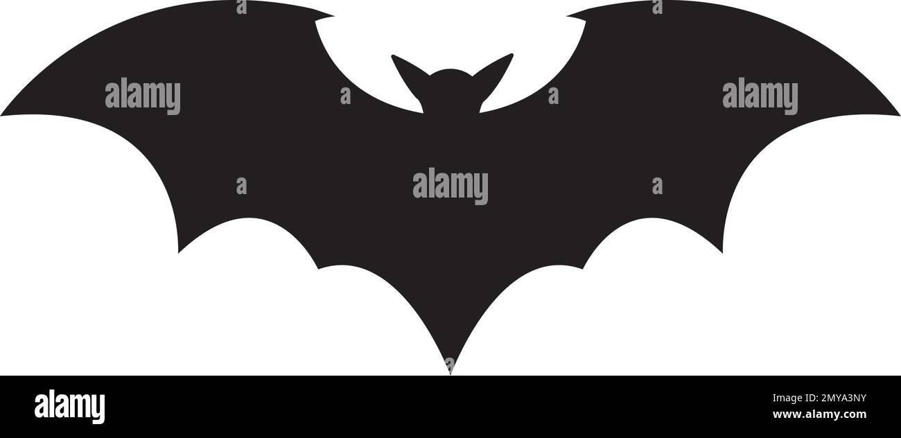 Bat-Symbol-Vektor-Illustration Symbol-Designvorlage Stock Vektor