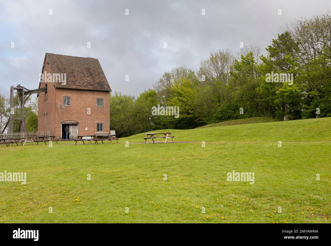Eine frühe Pumpstation pumpte Wasser aus einem Minenschacht, Black Country Museum, dudley, West midlands, großbritannien Stockfoto