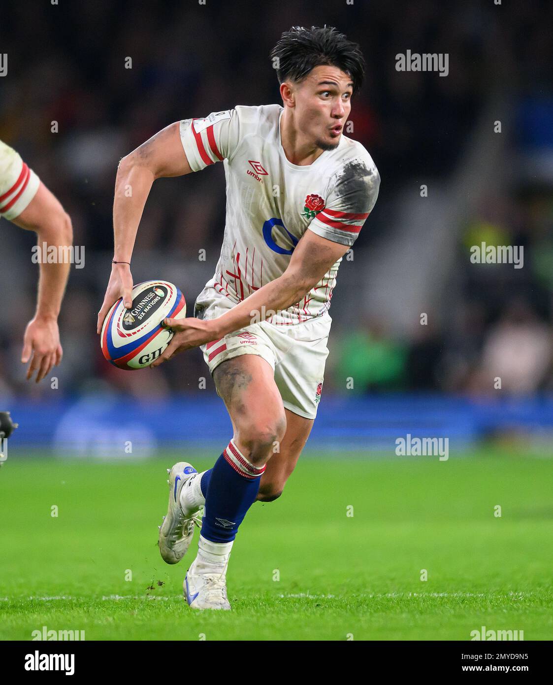 04. Januar 2023 - England gegen Schottland - Guinness Six Nations - Twickenham Stadium Englands Marcus Smith während des Spiels der sechs Nationen gegen Schottland. Bild : Mark Pain / Alamy Live News Stockfoto