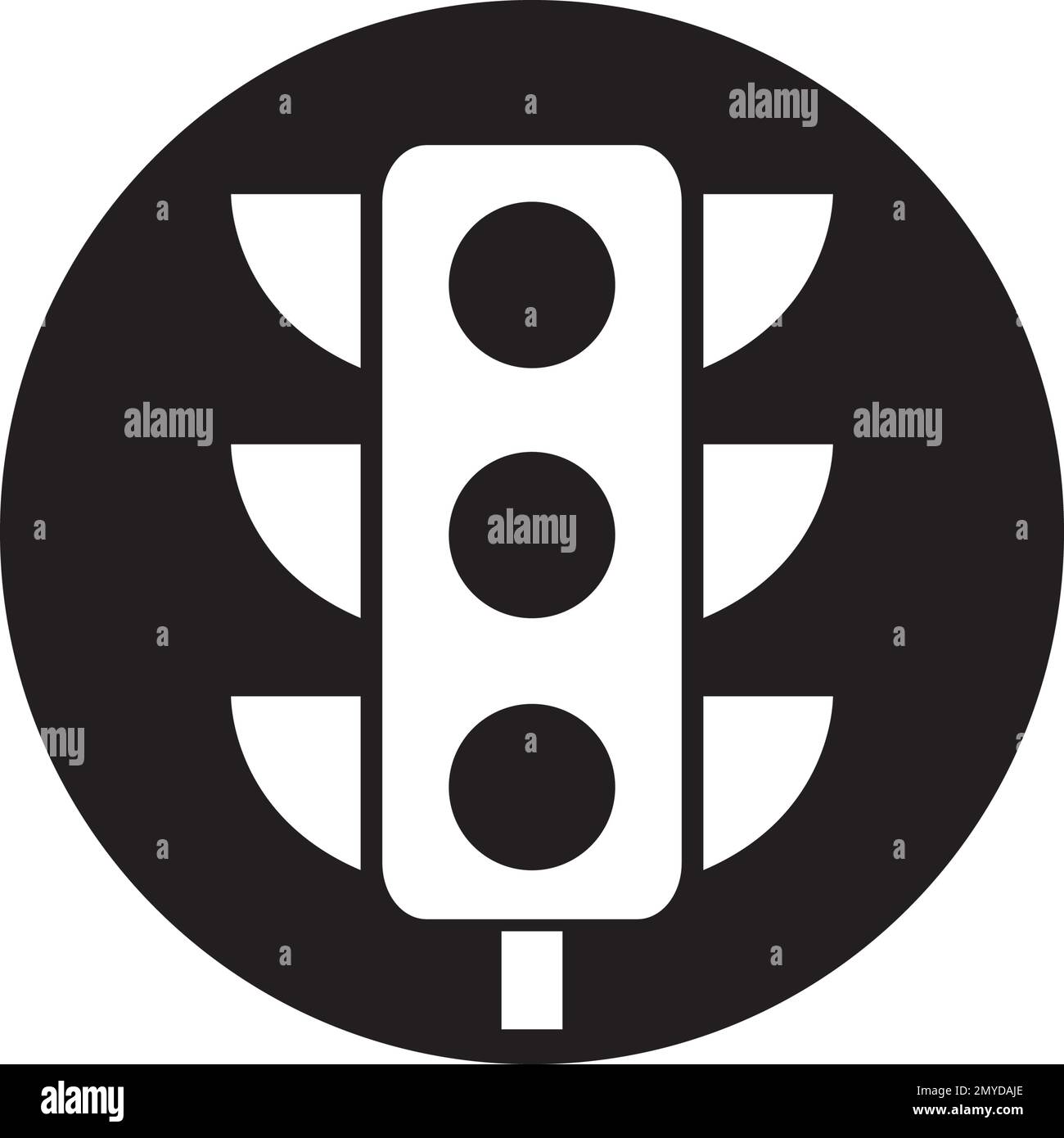 Symbol Für Ampelvektor Flach Stock Vektor