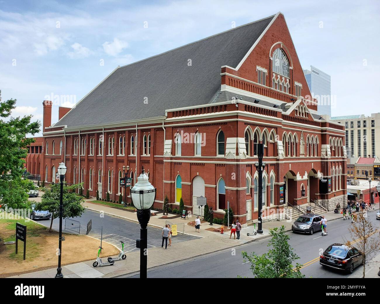 Nashville, Tennessee, USA - 26. Juni 2022 - das rote Gebäude des Union Gospel Tabernacle Stockfoto