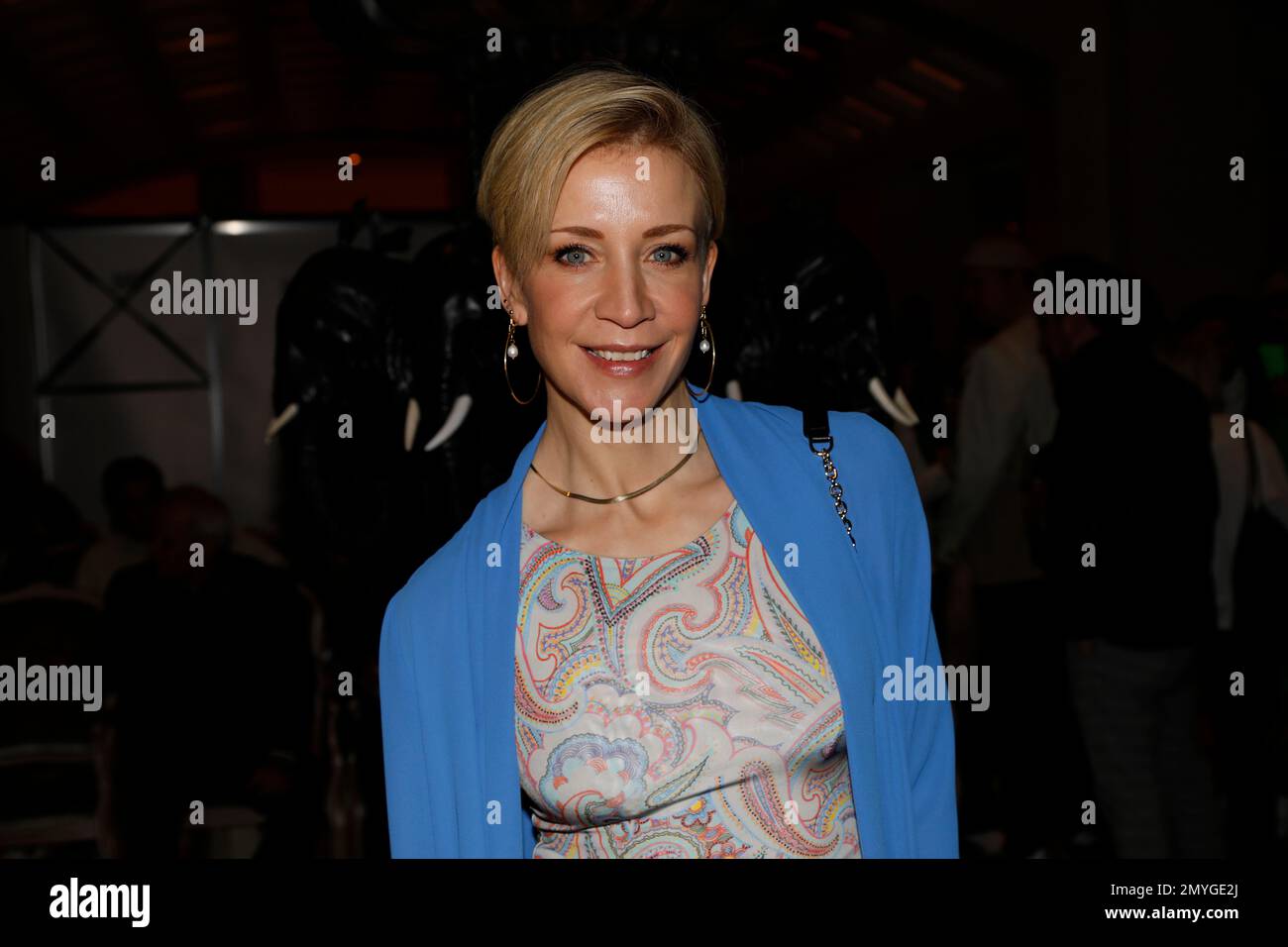 Annika Ernst bei der Anja Gockel Fashion Show „Seven Senses“ auf der Berliner Fashion Week Herbst/Winter 2023 im Hotel Adlon Kempinski. Berlin, 18.01.20 Stockfoto