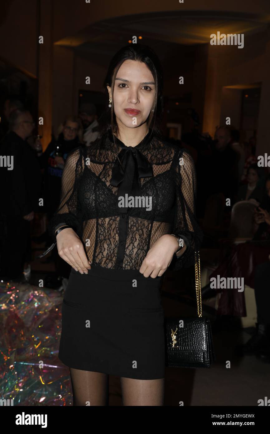 Suar Gutzeit bei der Anja Gockel Fashion Show "even senses" auf der Berliner Fashion Week Herbst/Winter 2023 im Hotel Adlon Kempinski. Berlin, 18.01.20 Stockfoto