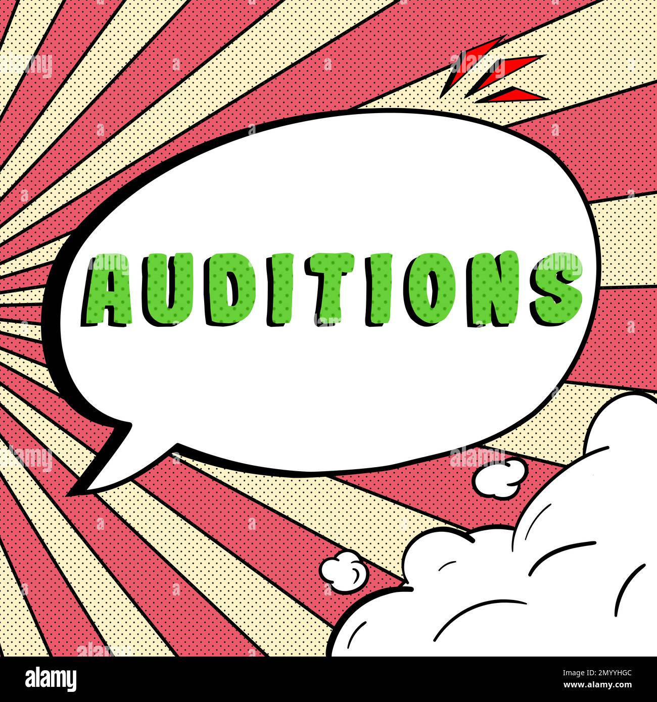 Handschrift Text Auditions. Konzeptfoto eine Probevorstellung zur Beurteilung der Verdienste eines Entertainers Stockfoto