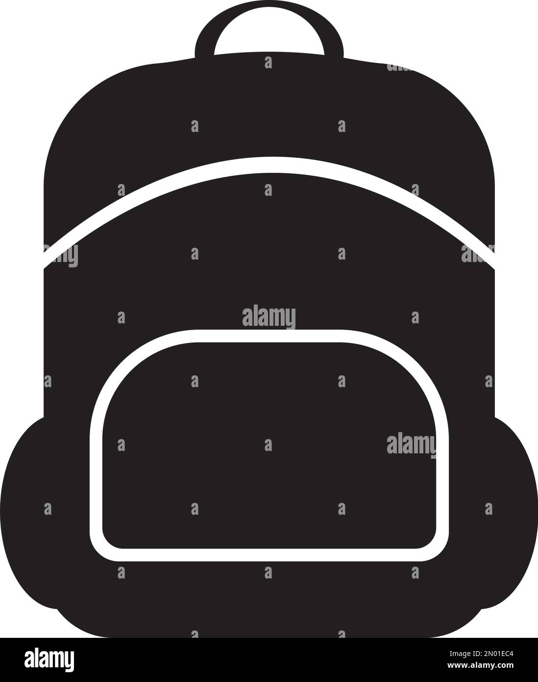Logo des Reisesymbols für den Rucksack Stock Vektor