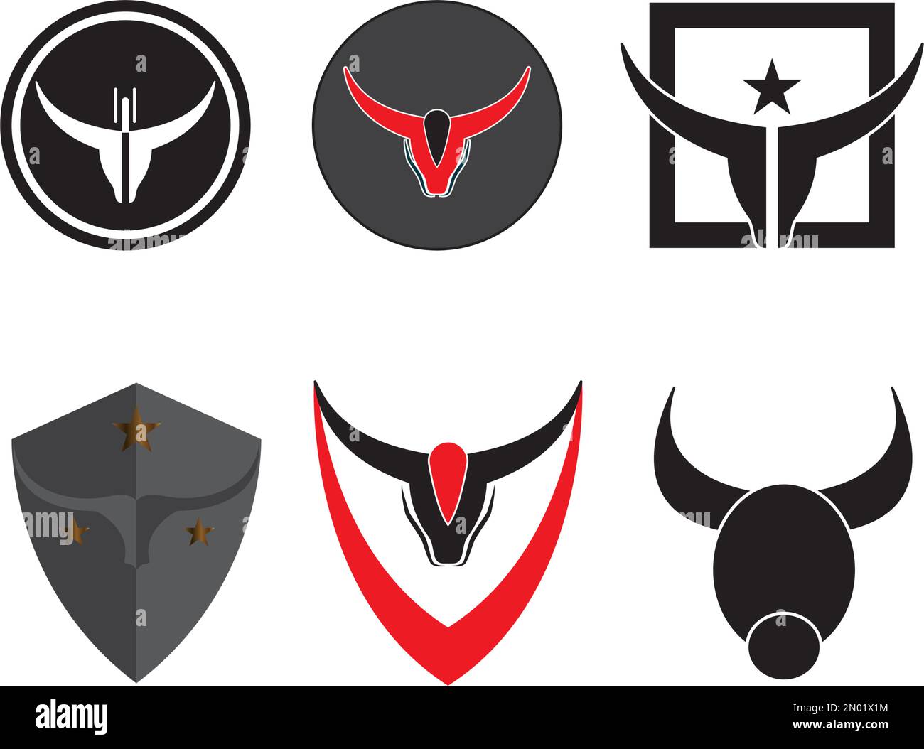 Hintergrund der Symbolgestaltung von Taurus Stock Vektor