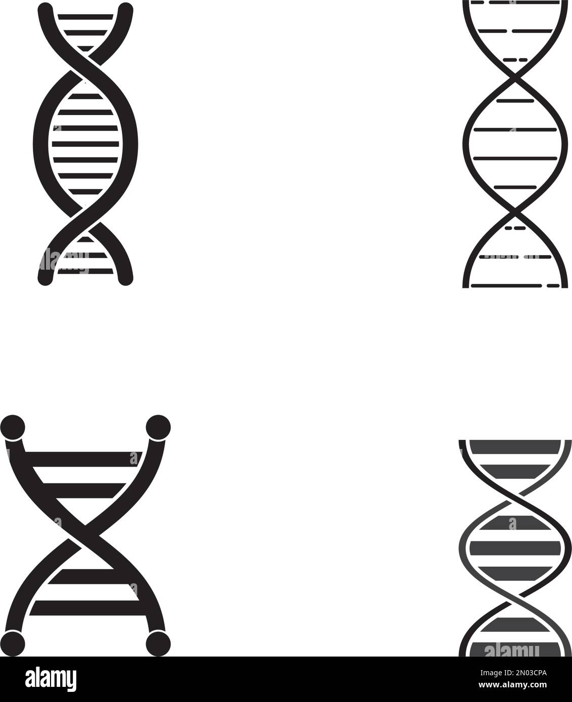 DNA-Icon-Vektordesign Stock Vektor