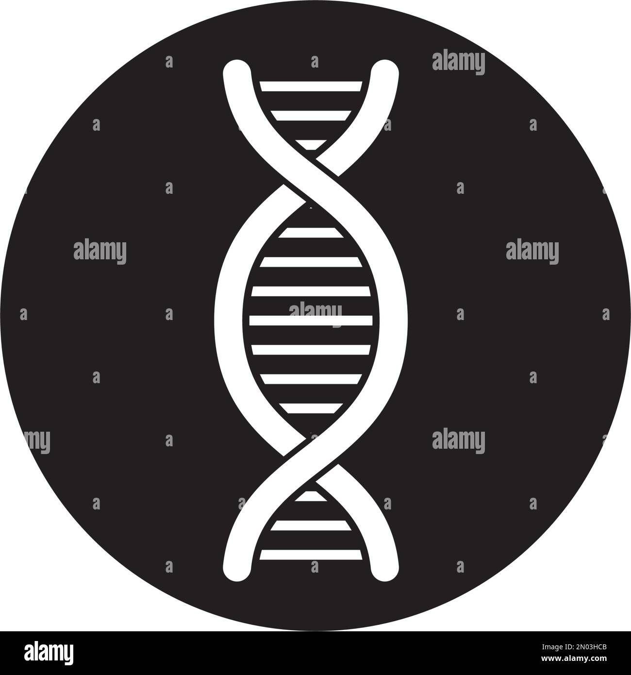 DNA-Icon-Vektordesign Stock Vektor