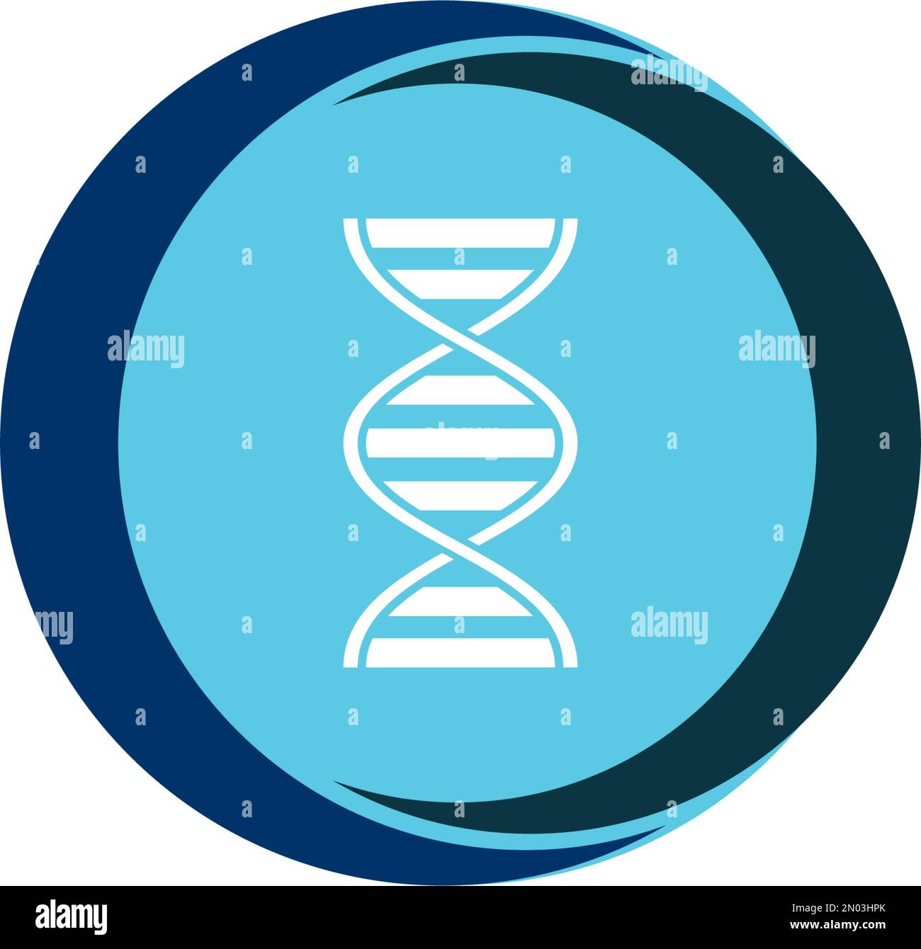 DNA-Icon-Vektordesign Stock Vektor