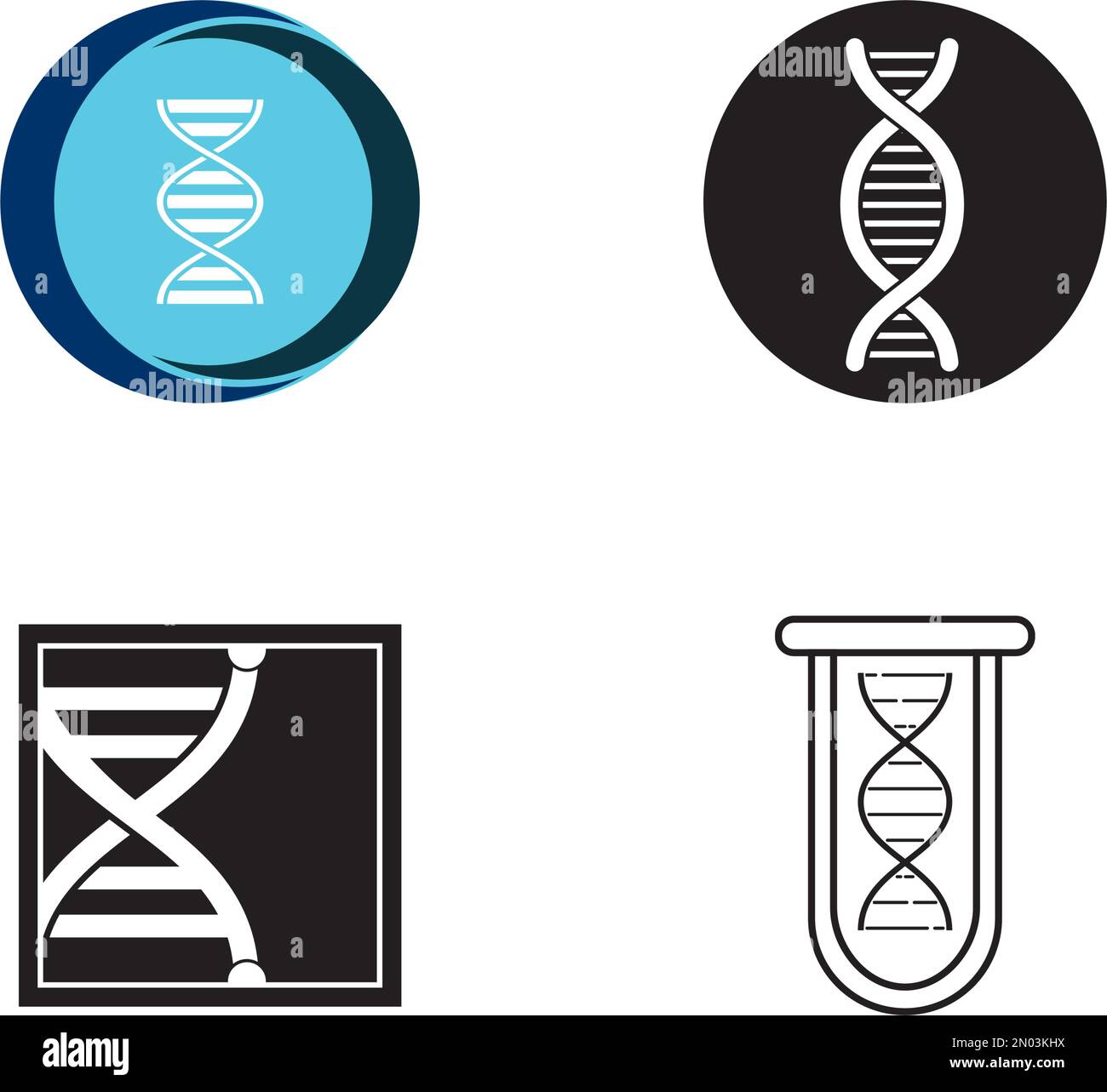 DNA-Icon-Vektordesign Stock Vektor