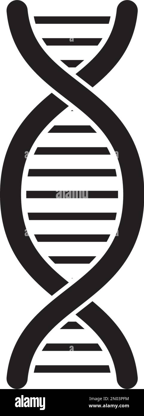 DNA-Icon-Vektordesign Stock Vektor