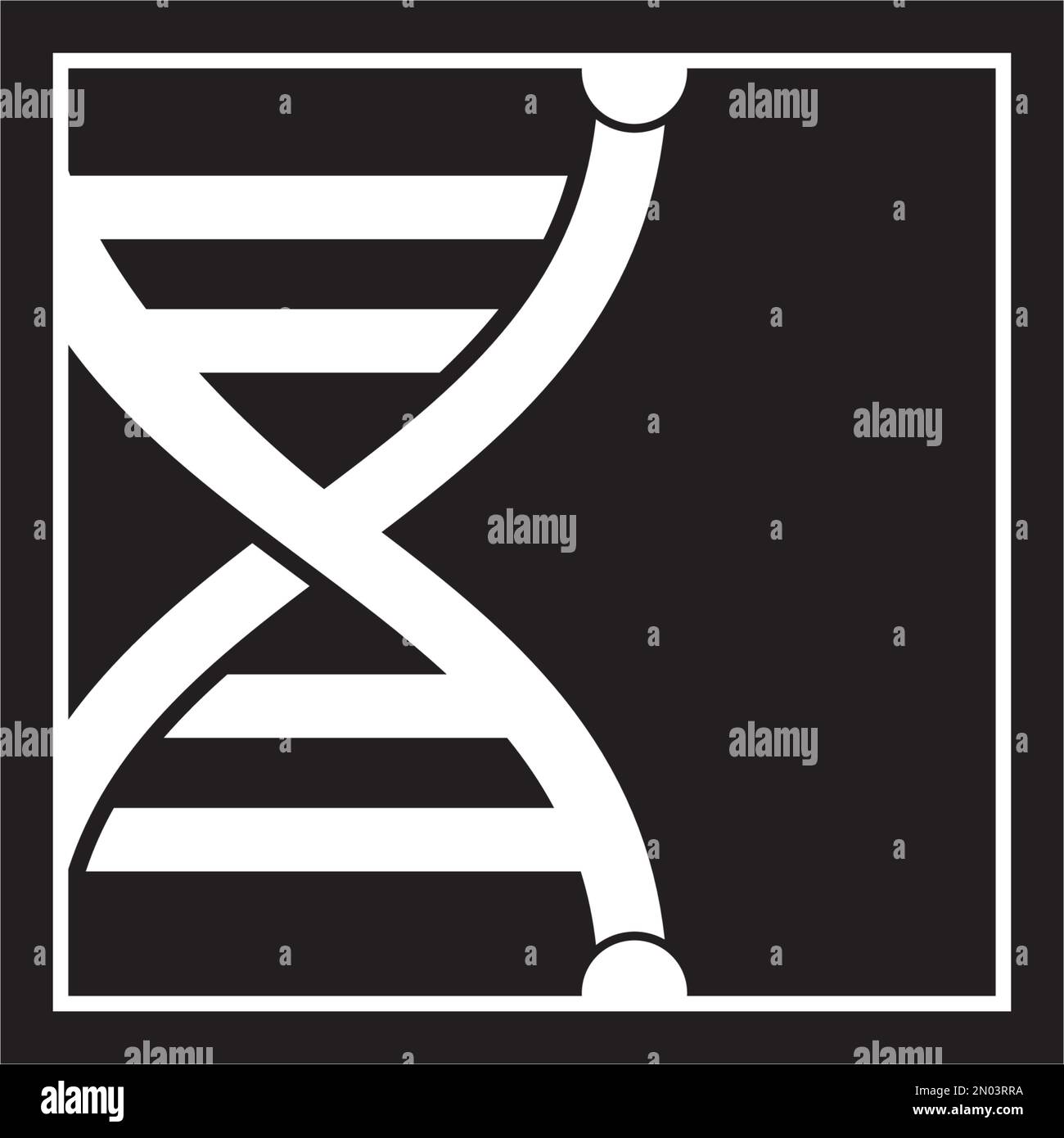 DNA-Icon-Vektordesign Stock Vektor