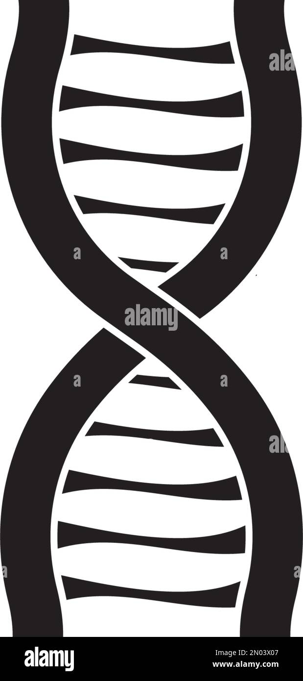 DNA-Icon-Vektordesign Stock Vektor